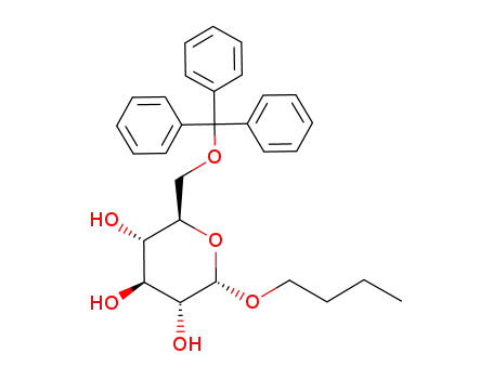 n-butyl-6-O-trityl-α-glucopyranoside