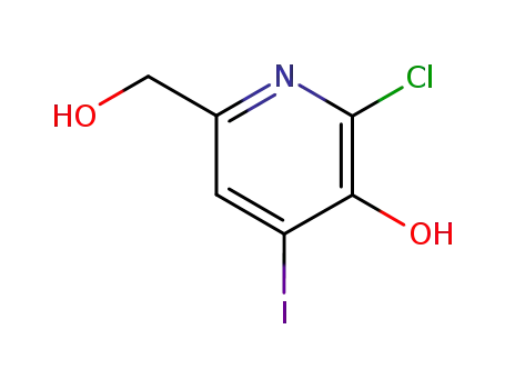 2-클로로-6-(히드록시메틸)-4-요오도-3-피리디놀