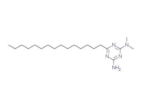 Molecular Structure of 66709-59-9 (N,N-dimethyl-6-pentadecyl-1,3,5-triazine-2,4-diamine)