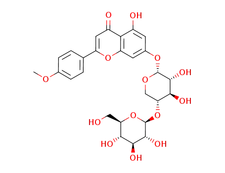 acacetin-7-O-<β-D-glucopyranosyl(1->4)-α-D-xylopyranoside>