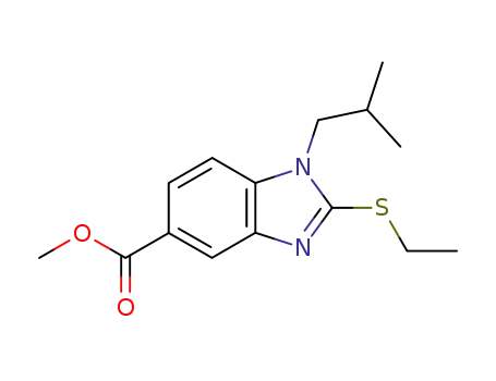 2-ethylsulfanyl-1-isobutyl-1H-benzoimidazole-5-carboxylic acid methyl ester