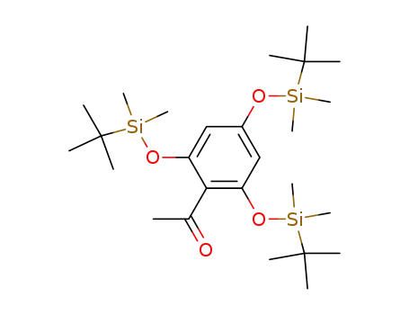 Molecular Structure of 265975-36-8 (Ethanone, 1-[2,4,6-tris[[(1,1-dimethylethyl)dimethylsilyl]oxy]phenyl]-)