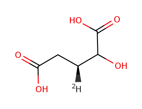 (3S)-2-hydroxy[3-2H]glutaric acid