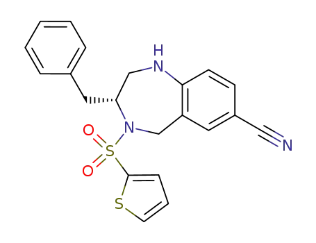 (R)-2,3,4,5-tetrahydro-3-(phenylmethyl)-4-(thien-2-ylsulfonyl)-1H-1,4-benzodiazepine-7-carbonitrile