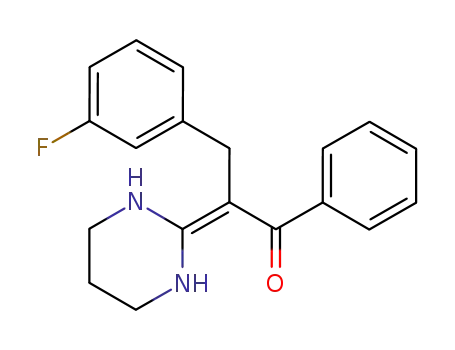 3-(3'-fluoro-phenyl)-1-phenyl-2-(tetrahydropyrimidin-2'-ylidene)-propan-1-one