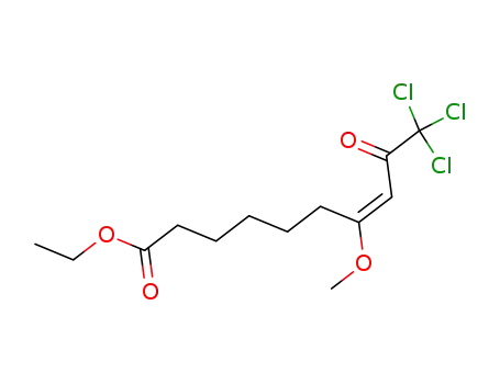 (E)-10,10,10-Trichloro-7-methoxy-9-oxo-dec-7-enoic acid ethyl ester