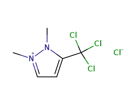 5-trichloromethyl-1,2-dimethyl-1H-pyrazolium chloride