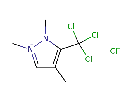 1,2,4-trimethyl-3-trichloromethyl-2H-pyrazol-1-ium; chloride