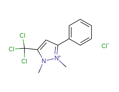 3-phenyl-5-trichloromethyl-1,2-dimethyl-1H-pyrazolium chloride