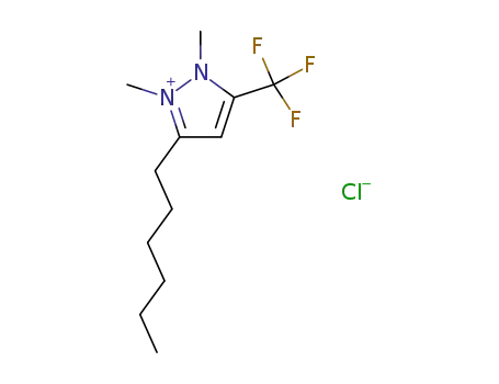 5-hexyl-1,2-dimethyl-3-trifluoromethyl-2H-pyrazol-1-ium; chloride
