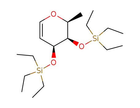 1,5-anhydro-3,4-bis(triethylsilyl)-2,6-dideoxy-L-lyxo-hex-1-enitol