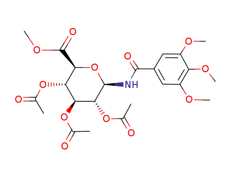 (2S,3S,4S,5R,6R)-3,4,5-Triacetoxy-6-(3,4,5-trimethoxy-benzoylamino)-tetrahydro-pyran-2-carboxylic acid methyl ester