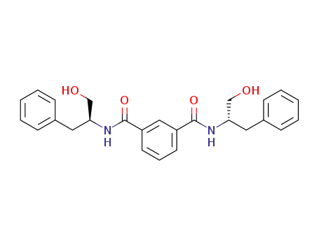 Molecular Structure of 475110-10-2 (1,3-Benzenedicarboxamide,
N,N'-bis[(1S)-1-(hydroxymethyl)-2-phenylethyl]-)