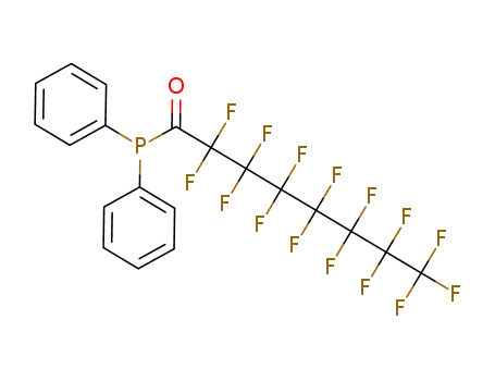Molecular Structure of 548459-25-2 (Phosphine,
(2,2,3,3,4,4,5,5,6,6,7,7,8,8,8-pentadecafluoro-1-oxooctyl)diphenyl-)