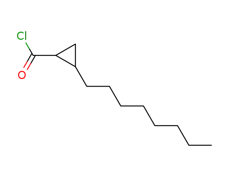 Molecular Structure of 52355-54-1 (Cyclopropanecarbonyl chloride, 2-octyl-)