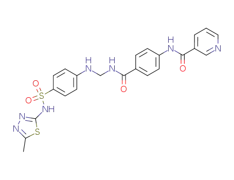 N-[4-({[4-(5-methyl-[1,3,4]thiadiazol-2-ylsulfamoyl)-phenylamino]-methyl}-carbamoyl)-phenyl]-nicotinamide