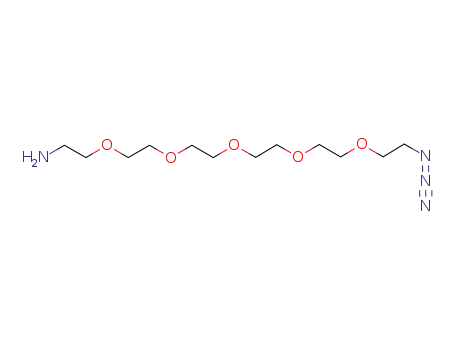 Molecular Structure of 516493-93-9 (17-Azido-3,6,9,12,15-pentaoxaheptadecan-1-amine)