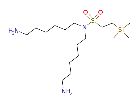 Molecular Structure of 652130-77-3 (Ethanesulfonamide, N,N-bis(6-aminohexyl)-2-(trimethylsilyl)-)