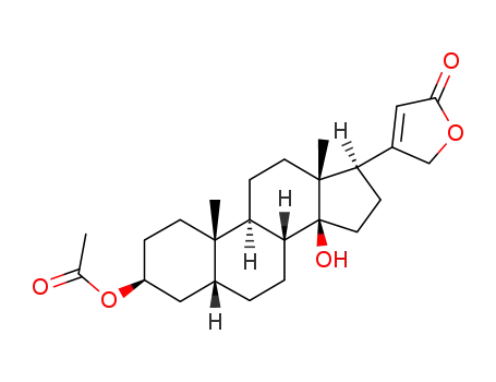 Card-20(22)-enolide,3-(acetyloxy)-14-hydroxy-, (3b,5b)-