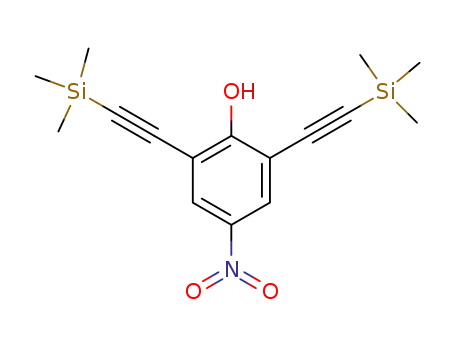 4-nitro-2,6-bis-trimethylsilanylethynyl-phenol