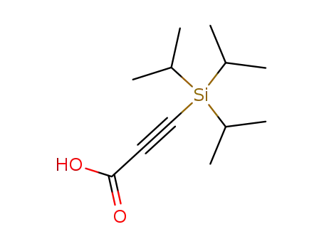 Molecular Structure of 839697-82-4 (2-Propynoic acid, 3-[tris(1-methylethyl)silyl]-)