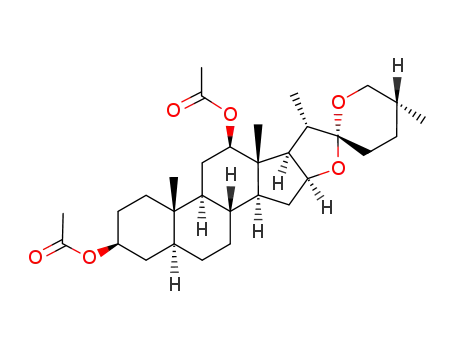 (25R)-5α-spirostan-3β,12β-diol diacetate