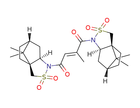 (E)-1,4-Bis-((1S,5R,7R)-10,10-dimethyl-3,3-dioxo-3λ6-thia-4-aza-tricyclo[5.2.1.01,5]dec-4-yl)-2-methyl-but-2-ene-1,4-dione
