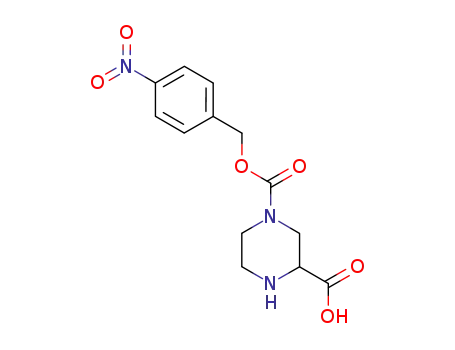 Molecular Structure of 623565-10-6 (1,3-Piperazinedicarboxylic acid, 1-[(4-nitrophenyl)methyl] ester)