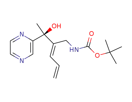 [2-(1-hydroxy-1-pyrazin-2-yl-ethyl)-penta-2,4-dienyl]-carbamic acid tert-butyl ester