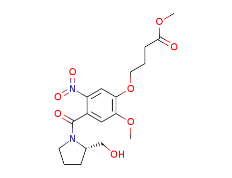 4-[4-((2S)-2-hydroxymethylpyrrolidine-1-carbonyl)-2-methoxy-5-nitrophenoxy]butanoic acid methyl ester