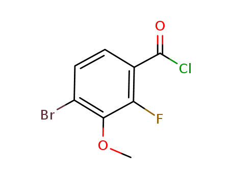 4-bromo-2-fluoro-3-methoxybenzoic acid chloride