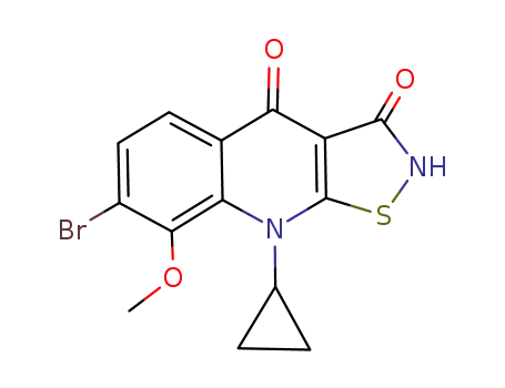 7-bromo-9-cyclopropyl-8-methoxy-9H-isothiazolo[5,4-b]quinoline-3,4-dione