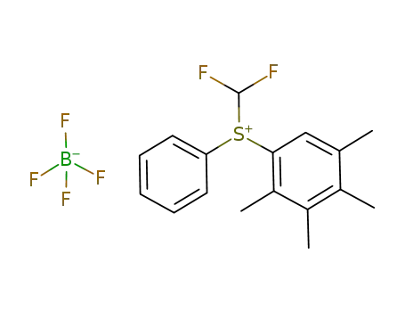 S-difluoromethyl-S-phenyl-2,3,4,5-tetramethylphenylsulfonium tetrafluoroborate