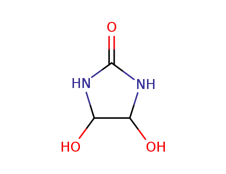 Molecular Structure of 3720-97-6 (4,5-DIHYDROXYTETRAHYDRO-2H-IMIDAZOL-2-ONE)