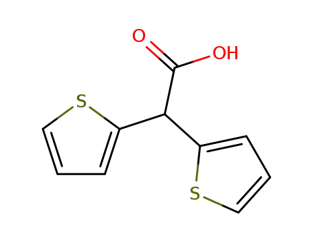 Molecular Structure of 4408-82-6 (Bis(2-thienyl)acetic acid)