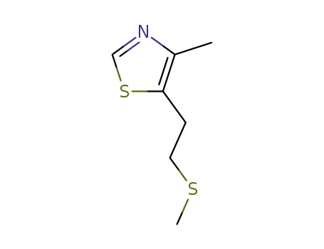 Molecular Structure of 33121-10-7 (Thiazole, 4-methyl-5-[2-(methylthio)ethyl]-)