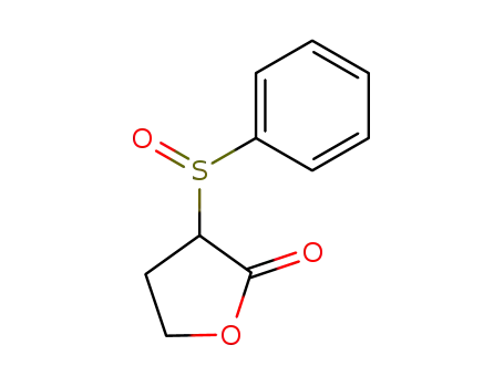 Molecular Structure of 54144-98-8 (2(3H)-Furanone, dihydro-3-(phenylsulfinyl)-)