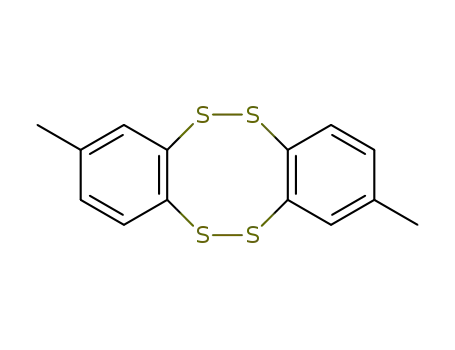 Molecular Structure of 66086-39-3 (2,8-Dimethyldibenzo[c,g][1,2,5,6]tetrathiocine)