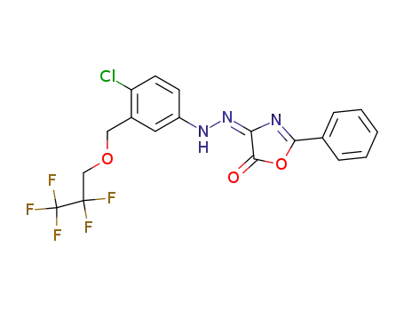 2-phenyl-4,5-oxazoledione 4-[4-chloro-3-(2,2,3,3,3-pentafluoropropoxymethyl)phenylhydrazone]