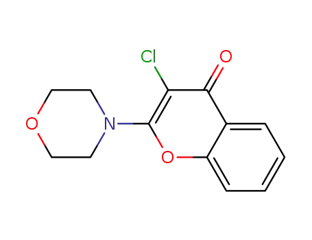 3-Chloro-2-(4-morpholinyl)-4H-1-benzopyran-4-one