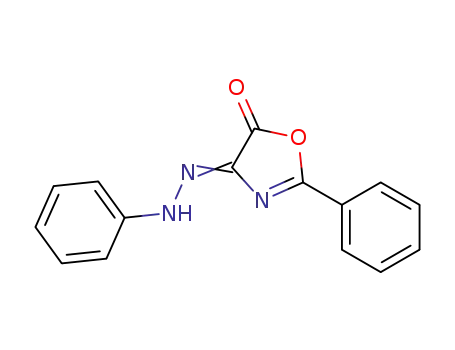Molecular Structure of 54506-04-6 (4,5-Oxazoledione, 2-phenyl-, 4-(phenylhydrazone))