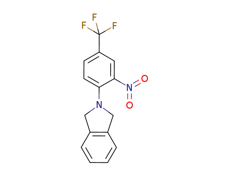 Molecular Structure of 858126-28-0 (1H-Isoindole, 2,3-dihydro-2-[2-nitro-4-(trifluoromethyl)phenyl]-)
