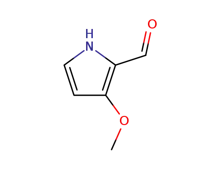 Molecular Structure of 54764-96-4 (1H-Pyrrole-2-carboxaldehyde, 3-methoxy-)