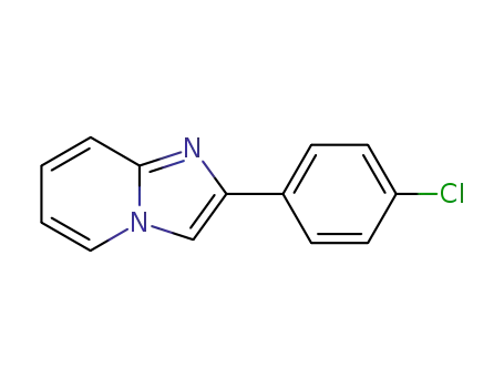 Molecular Structure of 38922-74-6 (2-(4-CHLORO-PHENYL)-IMIDAZO[1,2-A]PYRIDINE)