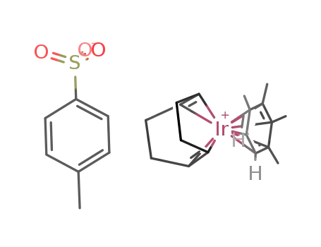 [Ir(C6H2(CH3)4)((CHCHC2H4)2)](1+)*OSO2C6H4CH3(1-)=[Ir(C6H2(CH3)4)((CHCHC2H4)2)]OSO2C6H4CH3