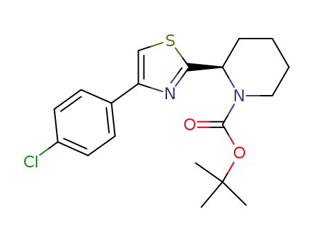 (R)-2-[4-(4-chloro-phenyl)-thiazol-2-yl]-piperidine-1-carboxylic acid tert-butyl ester