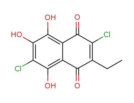 7-hydroxy-2,6-dichloro-3-ethylnaphthazarin