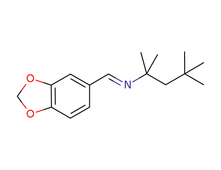 (E)-N-(benzo[d][1,3]dioxol-5-ylmethylene)-2,4,4-trimethylpentan-2-amine