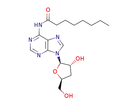 Molecular Structure of 77378-05-3 (N6-Octanoyl)