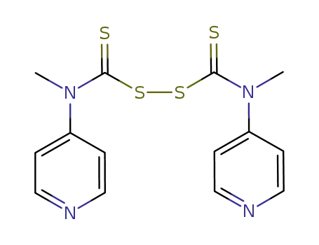 Molecular Structure of 1158958-94-1 (N,N′-Dimethyl N,N′-di(4-pyridinyl)thiuram disulfide
		
	)